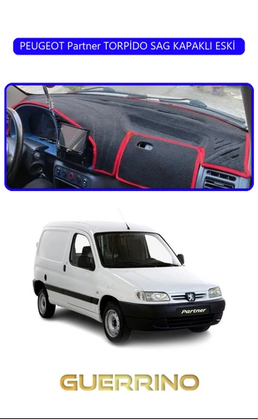 NEYA  PEUGEOT Partner TORPİDO SAG KAPAKLI ESKİ TORPİDO KORUMA HALISI MAVİ KENAR ürün görseli 1
