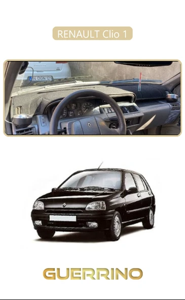 NEYA  RENAULT Clio 1TORPİDO KORUMA HALISI BEJ KENAR ürün görseli 1