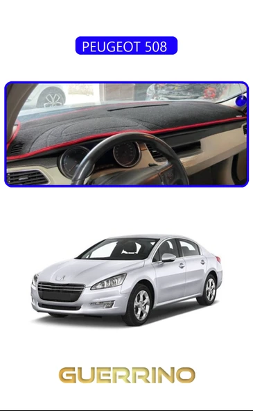NEYA  PEUGEOT 508 TORPİDO KORUMA HALISI MAVİ KENAR ürün görseli 1