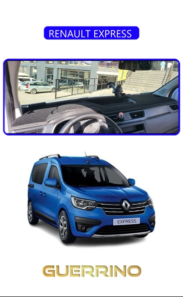 NEYA  RENAULT EXPRESS TORPİDO KORUMA HALISI MAVİ KENAR ürün görseli 1