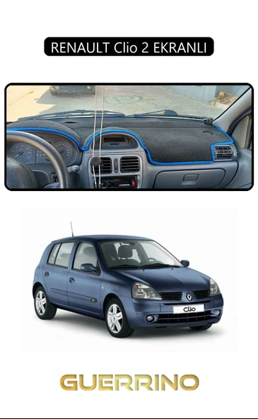 NEYA  RENAULT Clio 2 EKRANLITORPİDO KORUMA HALISI SİYAH KENAR ürün görseli 1