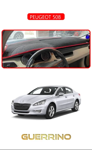 NEYA  PEUGEOT 508 TORPİDO KORUMA HALISI KIRMIZI KENAR ürün görseli 1