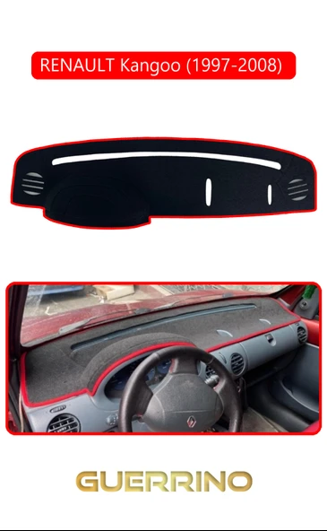 NEYA  RENAULT Kangoo (1997-2008) TORPİDO KORUMA HALISI KIRMIZI KENAR ürün görseli 1