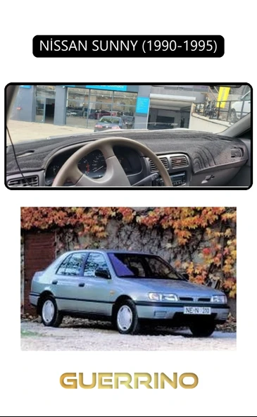NEYA  NİSSAN SUNNY 1990-1995TORPİDO KORUMA HALISI SİYAH KENAR ürün görseli 1