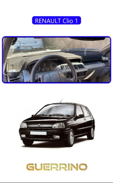 NEYA  RENAULT Clio 1TORPİDO KORUMA HALISI MAVİ KENAR ürün görseli 1