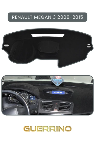 NEYA  RENAULT Megan 3 (2008-2015)TORPİDO KORUMA HALISI GRİ KENAR ürün görseli 1