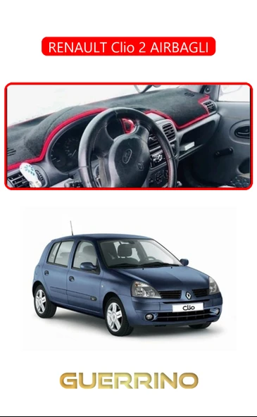 NEYA  RENAULT Clio 2 AIRBAGLITORPİDO KORUMA HALISI KIRMIZI KENAR ürün görseli 1