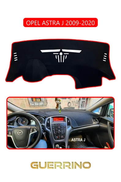 NEYA  OPEL Astra J (2009-2020)TORPİDO KORUMA HALISI KIRMIZI KENAR ürün görseli 1
