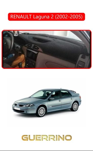 NEYA  RENAULT Laguna 2 (2002-2005)TORPİDO KORUMA HALISI KIRMIZI KENAR ürün görseli 1