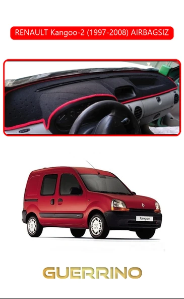 NEYA  RENAULT Kangoo-2 (1997-2008) AIRBAGSIZTORPİDO KORUMA HALISI KIRMIZI KENAR ürün görseli 1