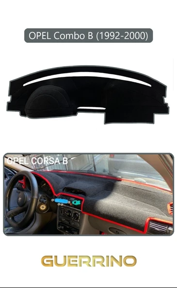 NEYA  OPEL Corsa B  COMBO B (1992-2000)TORPİDO KORUMA HALISI GRİ KENAR ürün görseli 1