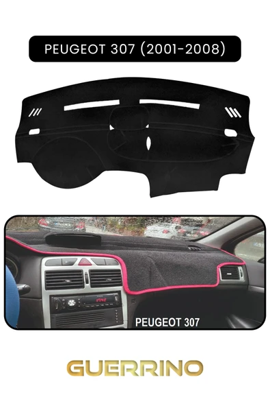 NEYA  PEUGEOT 307 (2001-2008)TORPİDO KORUMA HALISI SİYAH KENAR ürün görseli 1
