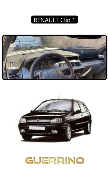 NEYA  RENAULT Clio 1TORPİDO KORUMA HALISI SİYAH KENAR ürün görseli 1