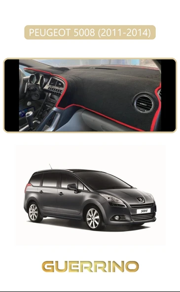 NEYA  PEUGEOT 5008 (2011-2014)TORPİDO KORUMA HALISI BEJ KENAR ürün görseli 1