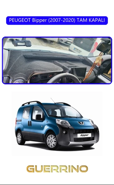 NEYA  PEUGEOT Bipper (2007-2020) TAM KAPALITORPİDO KORUMA HALISI MAVİ KENAR ürün görseli 1