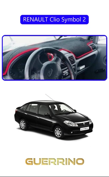 NEYA  RENAULT Clio Symbol 2TORPİDO KORUMA HALISI MAVİ KENAR ürün görseli 1
