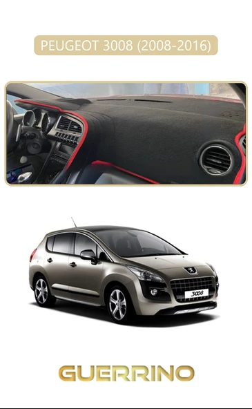 NEYA  PEUGEOT 3008 (2008-2016)TORPİDO KORUMA HALISI BEJ KENAR ürün görseli 1