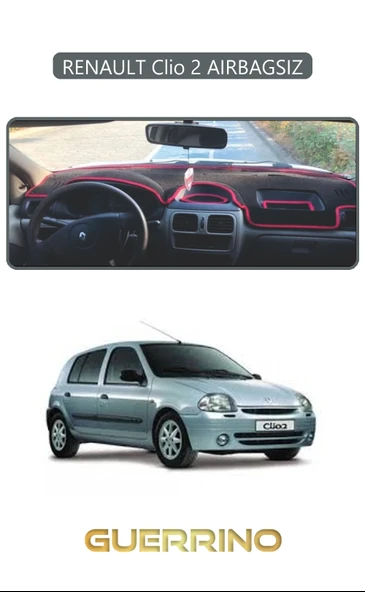 NEYA  RENAULT Clio 2 AIRBAGSIZTORPİDO KORUMA HALISI GRİ KENAR ürün görseli 1