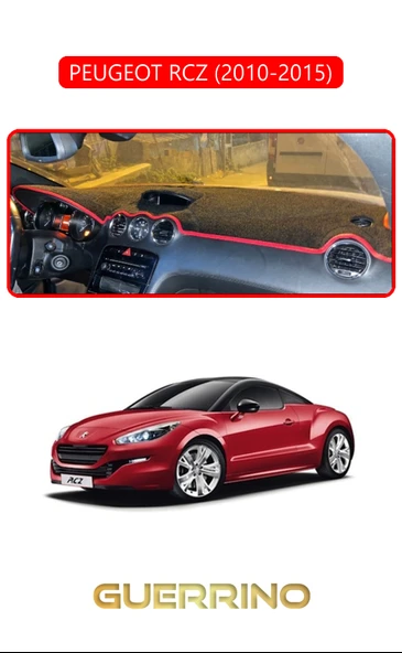 NEYA  PEUGEOT RCZ 2010 - 2015TORPİDO KORUMA HALISI KIRMIZI KENAR ürün görseli 1
