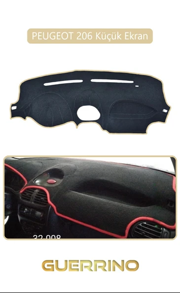 NEYA  PEUGEOT 206 Küçük EkranTORPİDO KORUMA HALISI BEJ KENAR ürün görseli 1