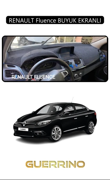 NEYA  RENAULT Fluence BUYUK EKRANLITORPİDO KORUMA HALISI SİYAH KENAR ürün görseli 1
