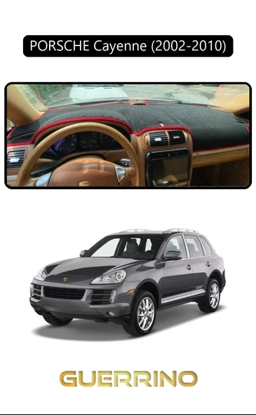 NEYA  PORSCHE Cayenne (2002-2010) - (955 / 957; )TORPİDO KORUMA HALISI SİYAH KENAR ürün görseli 1