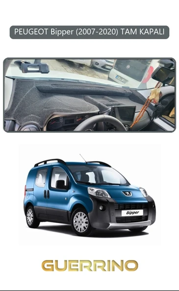 NEYA  PEUGEOT Bipper (2007-2020) TAM KAPALITORPİDO KORUMA HALISI GRİ KENAR ürün görseli 1