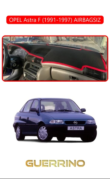 NEYA  OPEL Astra F 1991-1997 AIRBAGSIZTORPİDO KORUMA HALISI KIRMIZI KENAR ürün görseli 1