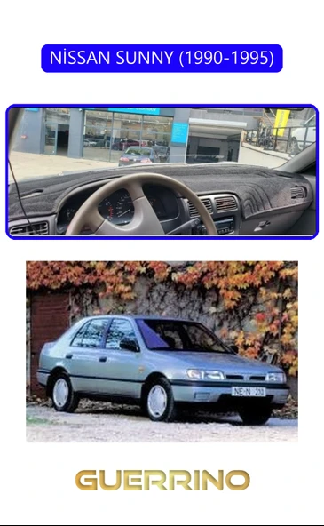 NEYA  NİSSAN SUNNY 1990-1995TORPİDO KORUMA HALISI MAVİ KENAR ürün görseli 1