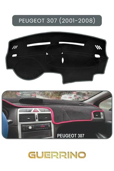 NEYA  PEUGEOT 307 (2001-2008)TORPİDO KORUMA HALISI GRİ KENAR ürün görseli 1