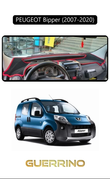 NEYA  PEUGEOT Bipper (2007-2020)TORPİDO KORUMA HALISI SİYAH KENAR ürün görseli 1