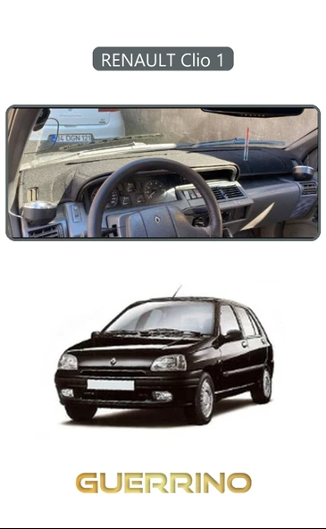 NEYA  RENAULT Clio 1TORPİDO KORUMA HALISI GRİ KENAR ürün görseli 1