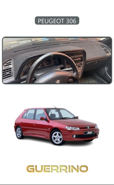 NEYA  PEUGEOT 306TORPİDO KORUMA HALISI GRİ KENAR ürün görseli 1
