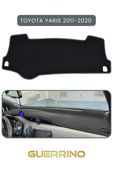 NEYA  TOYOTA Yaris (2011-2020) TORPİDO KORUMA HALISI GRİ KENAR ürün görseli 1