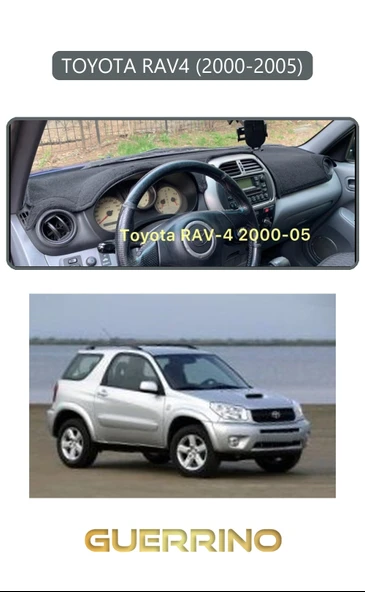NEYA  TOYOTA RAV4 (2000-2005)TORPİDO KORUMA HALISI GRİ KENAR ürün görseli 1
