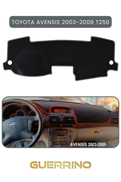NEYA  TOYOTA Avensis (2003-2008) t250TORPİDO KORUMA HALISI GRİ KENAR ürün görseli 1