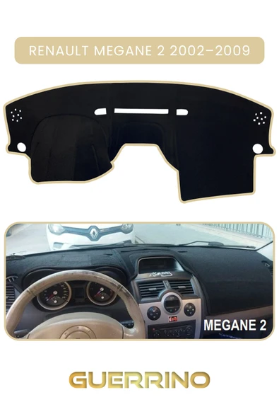 NEYA  RENAULT Megane 2 (2002–2009)TORPİDO KORUMA HALISI BEJ KENAR ürün görseli 1