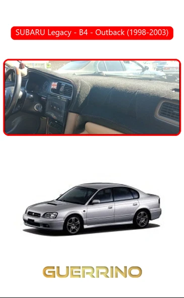 NEYA  SUBARU Legacy / B4 / Outback (1998-2003)TORPİDO KORUMA HALISI KIRMIZI KENAR ürün görseli 1