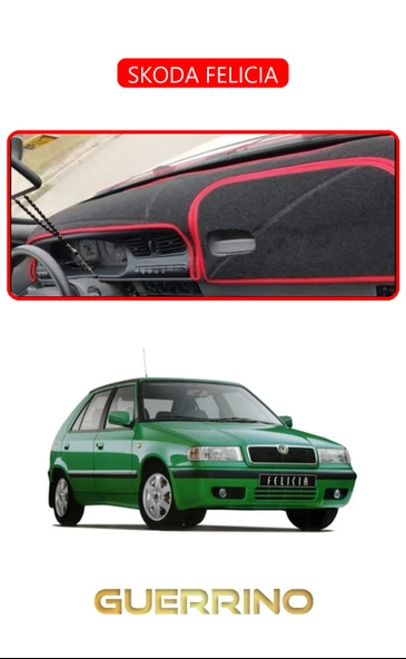 NEYA  SKODA FELICIATORPİDO KORUMA HALISI KIRMIZI KENAR ürün görseli 1