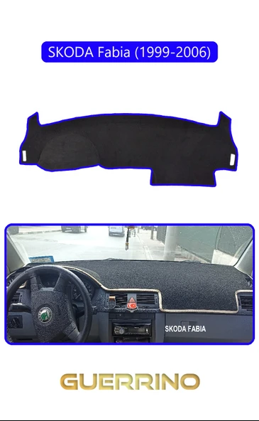 NEYA  SKODA Fabia (1999-2006)TORPİDO KORUMA HALISI MAVİ KENAR ürün görseli 1