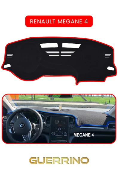 NEYA  RENAULT Megane 4 TORPİDO KORUMA HALISI KIRMIZI KENAR ürün görseli 1