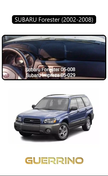 NEYA  SUBARU Forester (2002-2008)TORPİDO KORUMA HALISI SİYAH KENAR ürün görseli 1