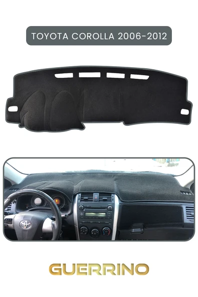 NEYA  TOYOTA Corolla (2006-2012) TORPİDO KORUMA HALISI GRİ KENAR ürün görseli 1