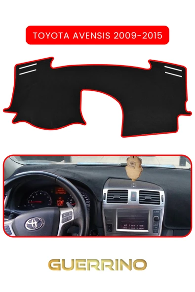 NEYA  TOYOTA Avensis (2009-2015)TORPİDO KORUMA HALISI KIRMIZI KENAR ürün görseli 1