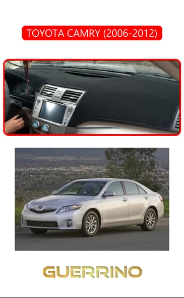NEYA  TOYOTA CAMRY (2006-2012)TORPİDO KORUMA HALISI KIRMIZI KENAR ürün görseli 1