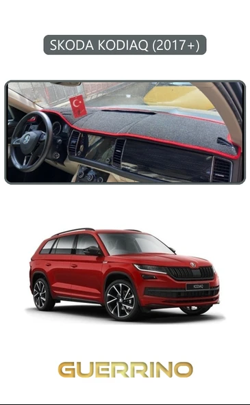NEYA  SKODA KODIAQ 2017 +TORPİDO KORUMA HALISI GRİ KENAR ürün görseli 1