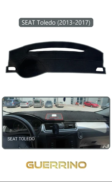 NEYA  SEAT Toledo (2013-2017)TORPİDO KORUMA HALISI GRİ KENAR ürün görseli 1