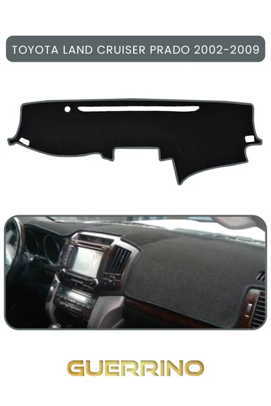 NEYA  TOYOTA LAND CRUISER PRADO 2002-2009TORPİDO KORUMA HALISI GRİ KENAR ürün görseli 1