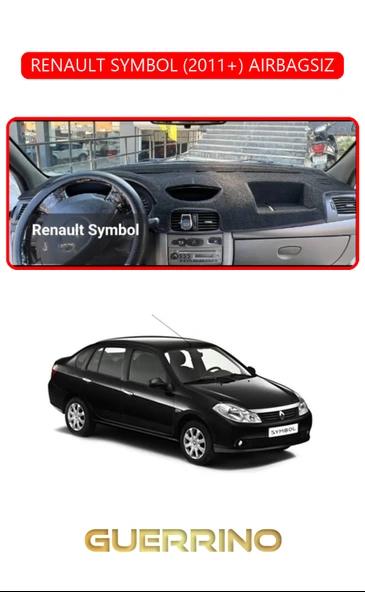 NEYA  RENAULT SYMBOL 2011+ AIRBAGSIZTORPİDO KORUMA HALISI KIRMIZI KENAR ürün görseli 1