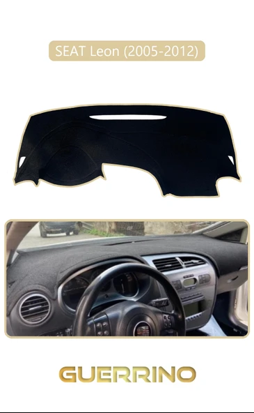 NEYA  SEAT Leon (2005-2012)TORPİDO KORUMA HALISI BEJ KENAR ürün görseli 1